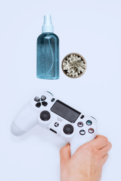 Clean DualShock4 Using a Cotton Swab and Rubbing Alcohol