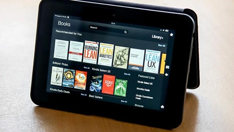 The books you've recently read will show up your Kindle's home page