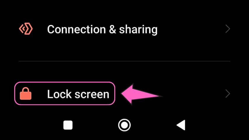 If you can't find the Advanced Settings feature, find Lock Screen instead and tap it